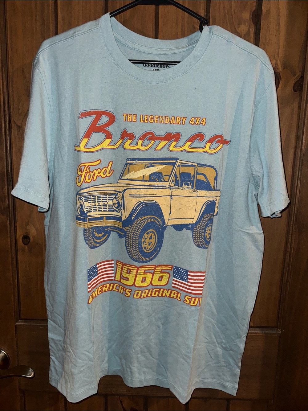 Goodfellow ford bronco1966 Graphic Tee - Light Blue